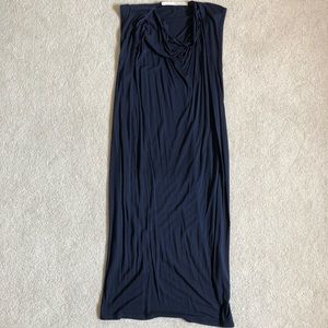 Isabel Benenato Navy Sleeveless Dress